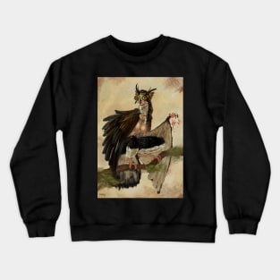 owl woman Crewneck Sweatshirt